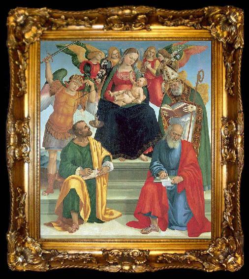 framed  Luca Signorelli Madonna and Child, ta009-2